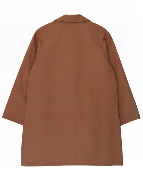 Claude Havrey Manteau Femme UK 14 Grand Marron Colorblock Polyester