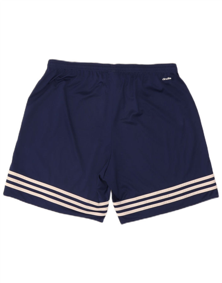 Adidas Hommes Climalite Sport Shorts XL Bleu Marine Polyester