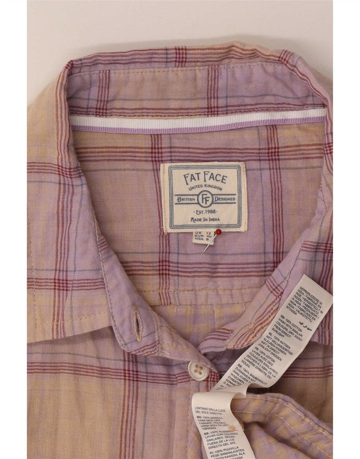 Fat Face Chemise Femme UK 12 Medium Multicolore Check Coton