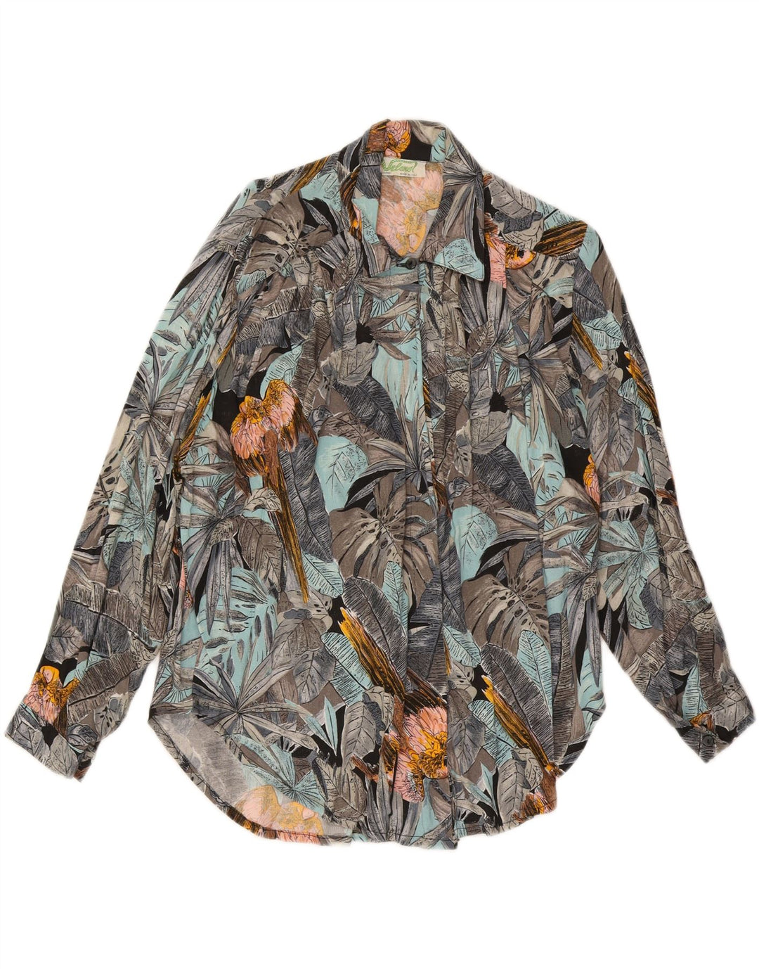 VELENO Chemisier Femme UK 20 2XL Viscose Florale Multicolore