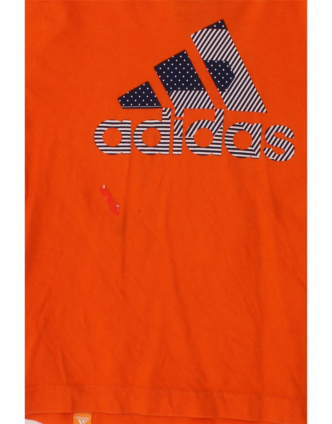 ADIDAS Boys Graphic T-Shirt Top 5-6 Years Orange Vintage Adidas and Second-Hand Adidas from Messina Hembry 