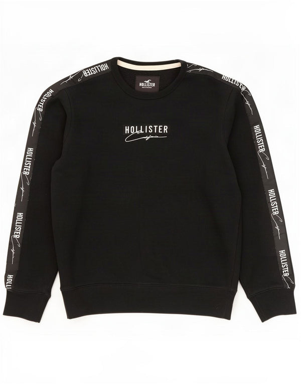 Hollister Sweat-Shirt Graphique Homme Noir Moyen