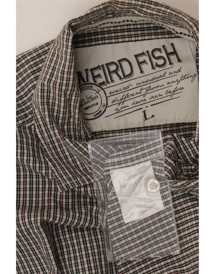 Weird Fish Chemise Homme Grand Coton Vichy Multicolore