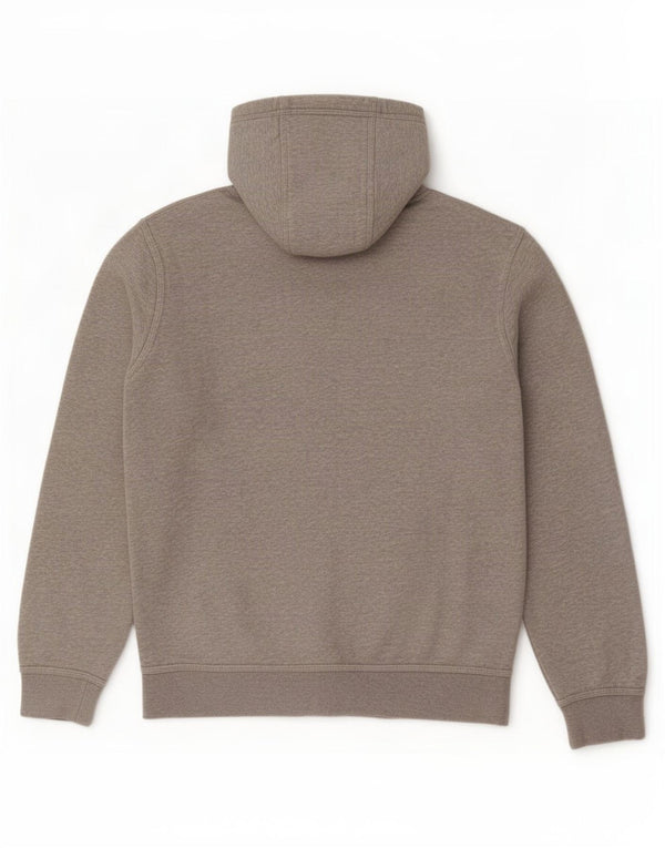 Nike Pull à capuche zippé pour homme Petit coton moucheté gris