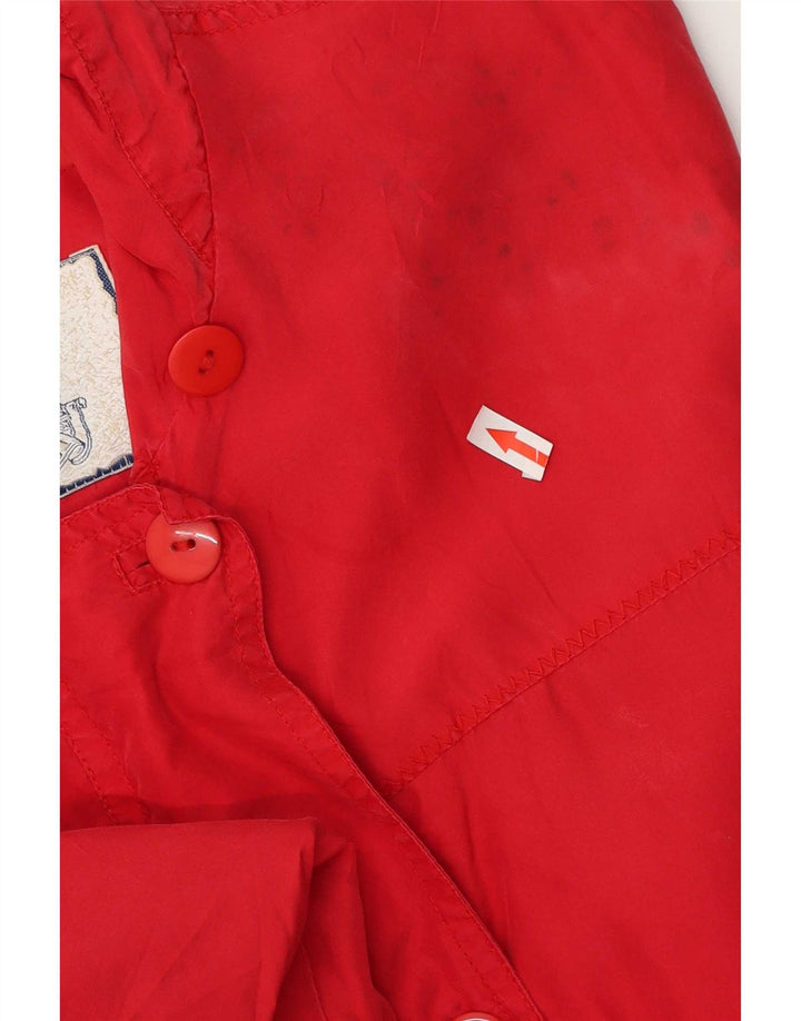 Brugi Veste utilitaire surdimensionnée pour femme UK 14 Soie rouge moyen