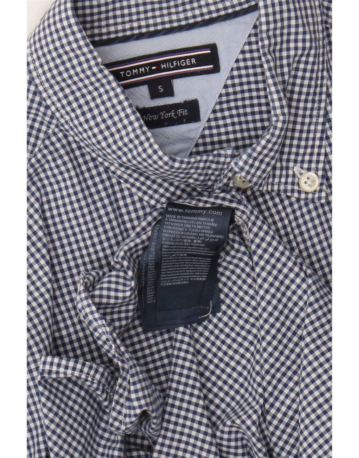 Tommy Hilfiger Chemise Homme Petit Bleu Marine Vichy Coton