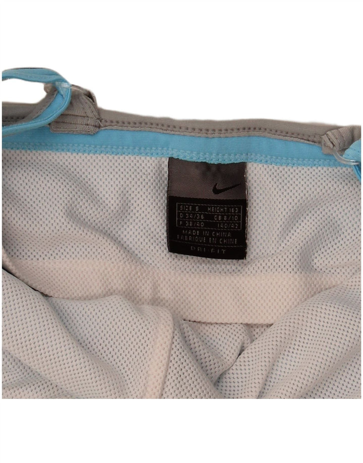 Nike Débardeur court pour femme UK 8/10 Petit Bleu
