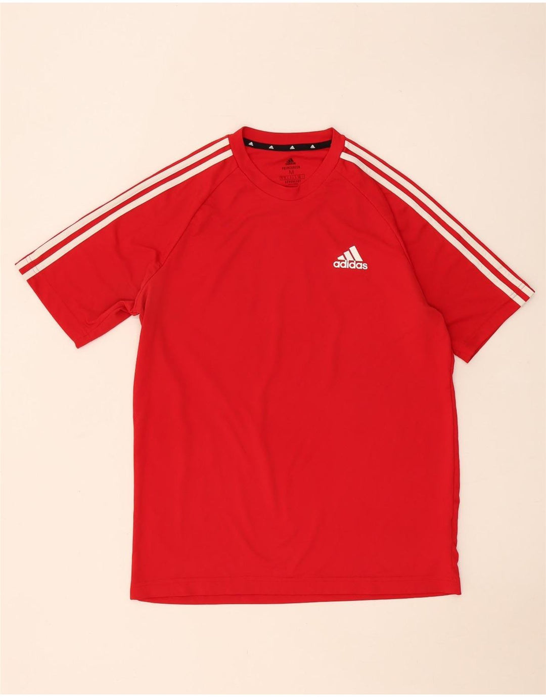 Adidas Homme Aeroready T-Shirt Haut Rouge Moyen Polyester