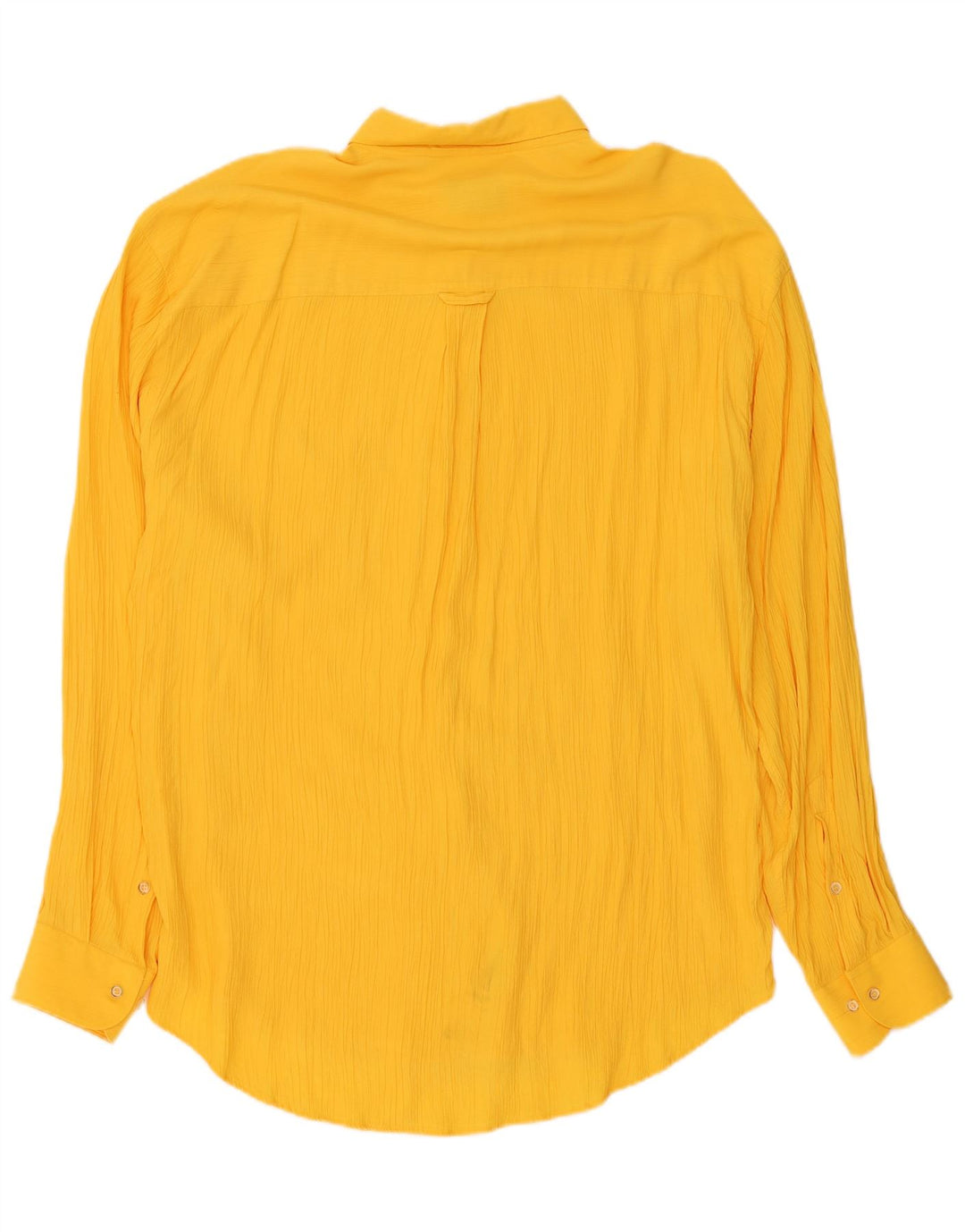 vintage Chemise Homme Taille 17 43 XL Viscose Jaune