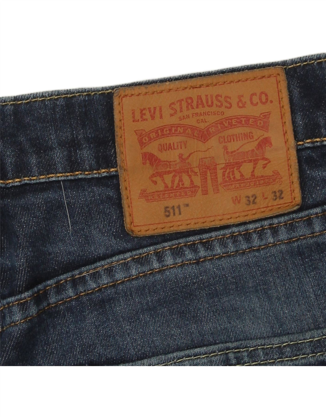 Levi's Jean Slim 511 Homme W32 L32 Bleu Marine Coton