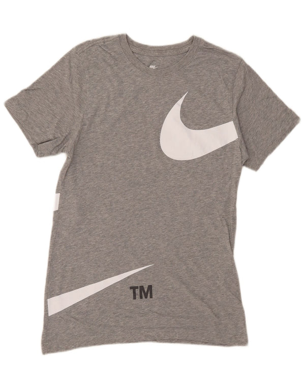 Nike Mens Graphic T-Shirt Top XS Grey Cotton