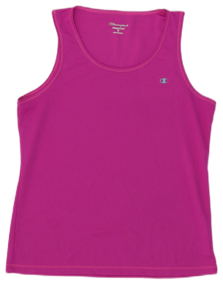 Champion Débardeur Femme UK 12 Rose Moyen Polyester