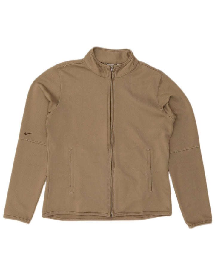 Nike Veste de survêtement Dri Fit pour femme US 8/10 Beige moyen