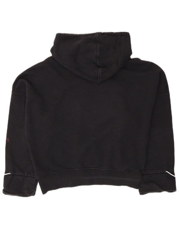 Adidas Pull à capuche surdimensionné pour femme UK 6 XS en coton noir