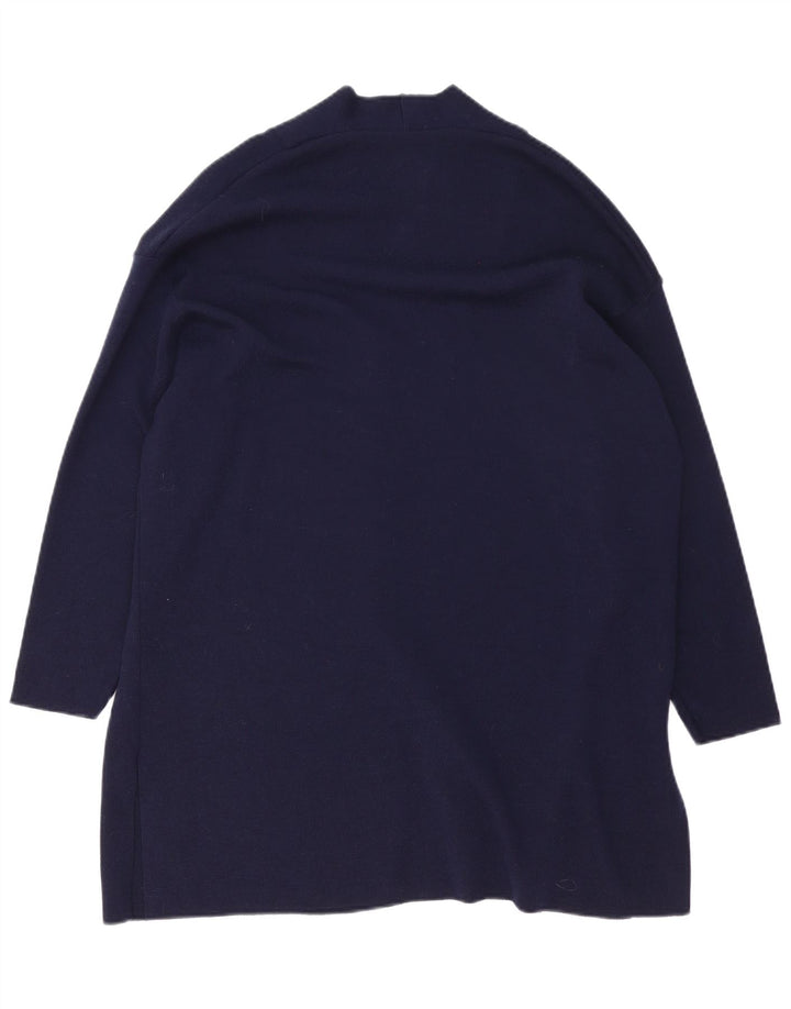 Marks & Spencer Pull cardigan long pour femme UK 12 Bleu marine moyen