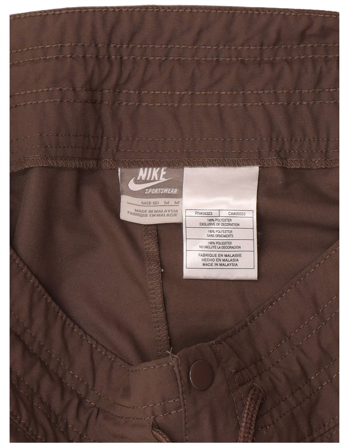 Nike Short Chino Femme UK 8/10 Small W34 Marron Polyester