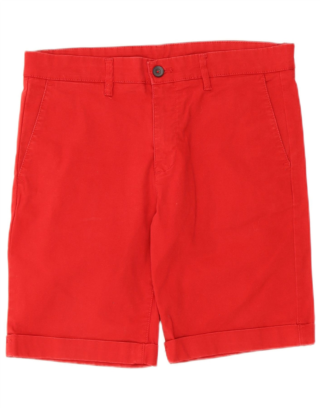 Zara Short Chino Homme EU 40 Medium W31 Rouge