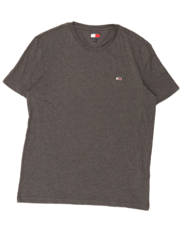 Tommy Hilfiger T-Shirt Homme Top XL Gris Coton