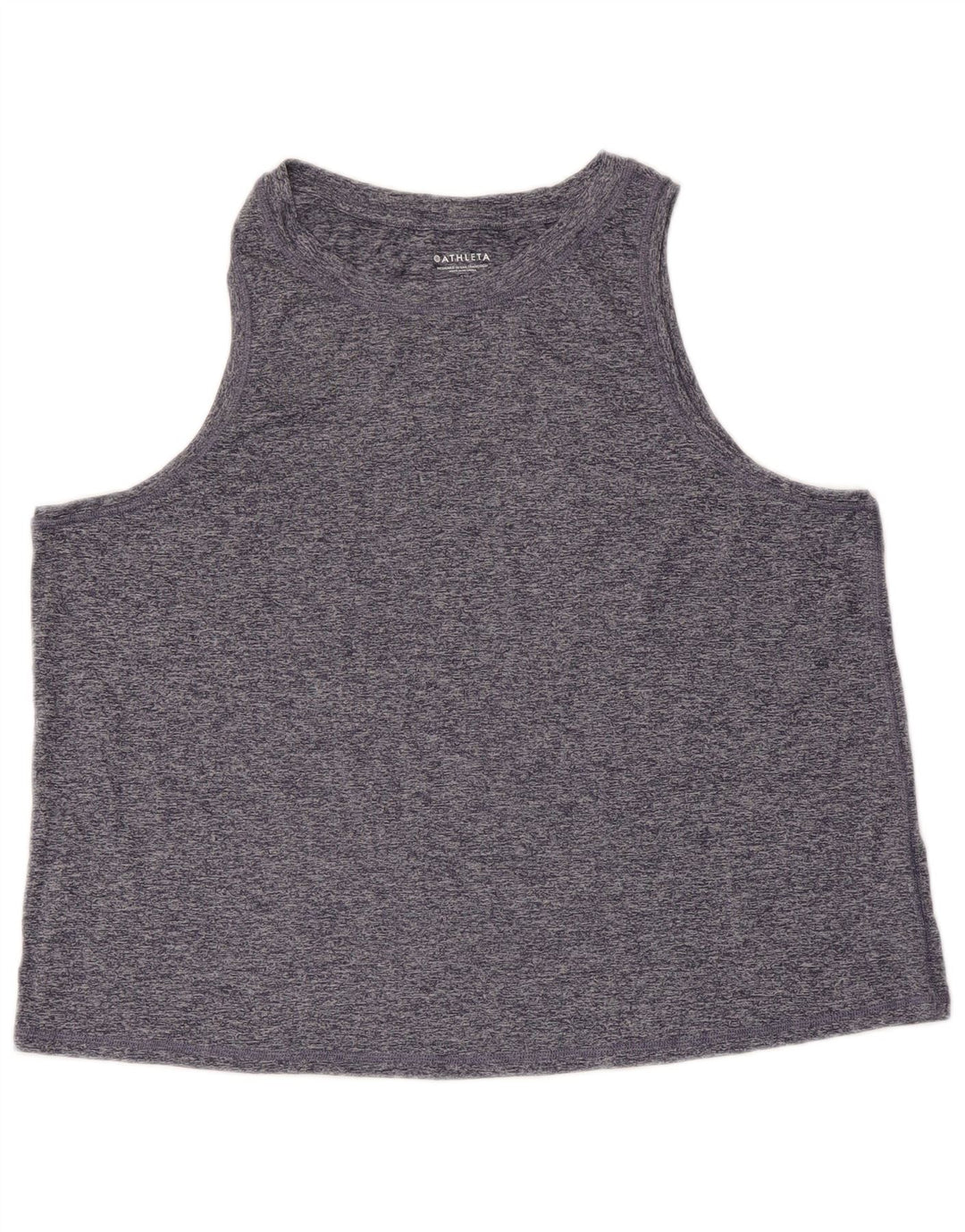 ATHLETA Débardeur court pour femme UK 18 XL Bleu marine moucheté en polyester