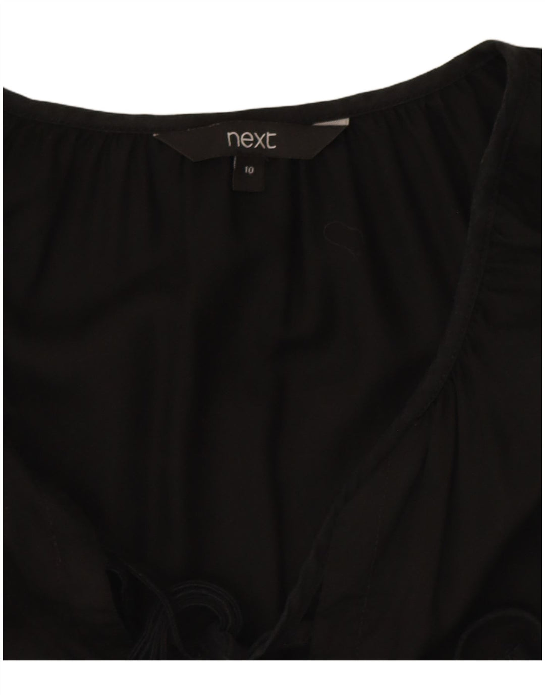 Next Robe à volants surdimensionnée à manches longues pour femme UK 10 Small Noir