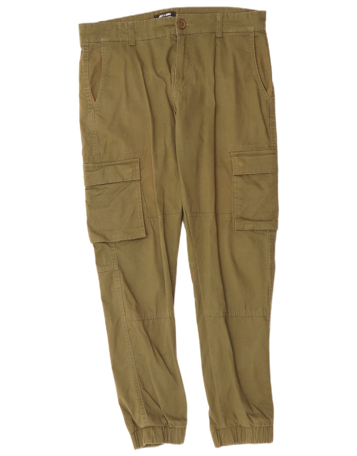 ONLY & SONS Pantalon Cargo Joggers Homme W32 L29 Kaki Coton