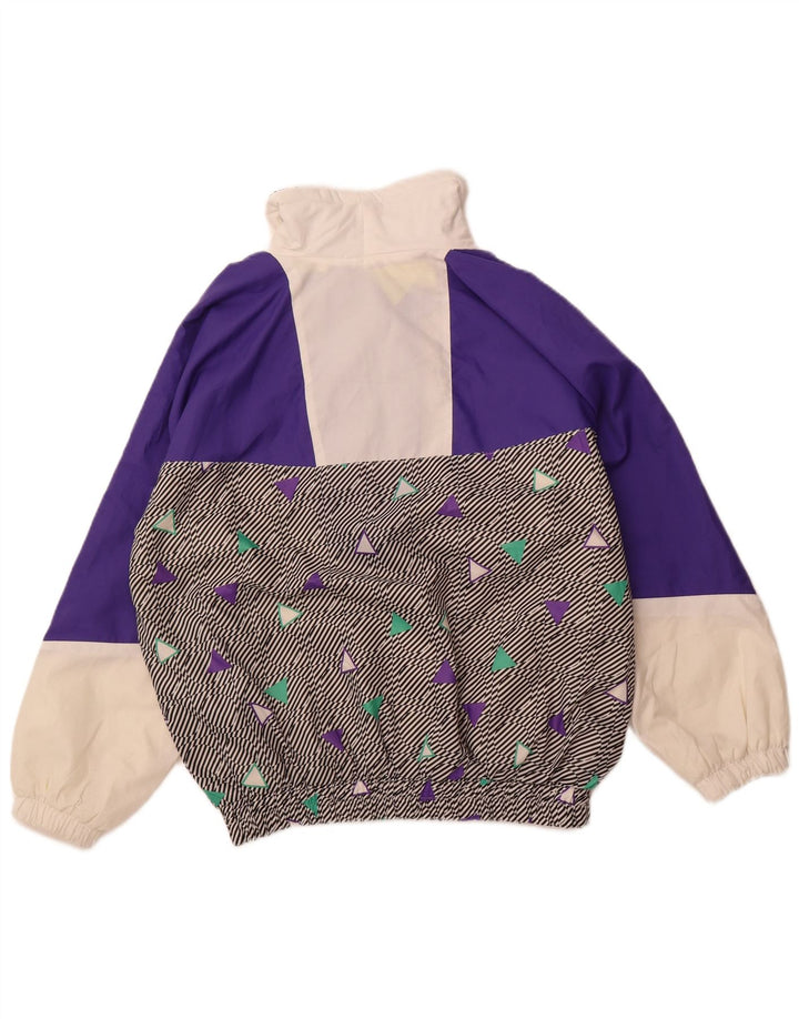 RODEO Veste de ski à capuche pour homme UK 40 Large Violet Colourblock