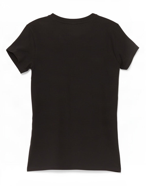 Guess T-Shirt Femme Top UK 4 XS Noir Coton