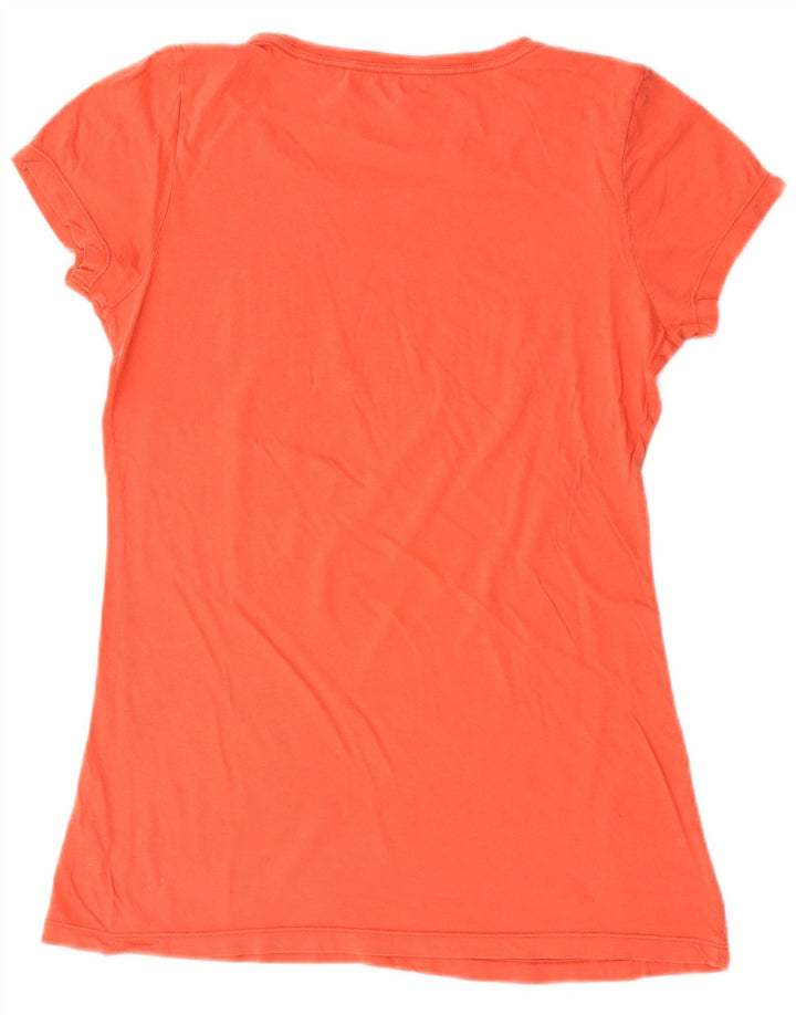 Gap T-Shirt Graphique Femme UK 14 Coton Orange Moyen