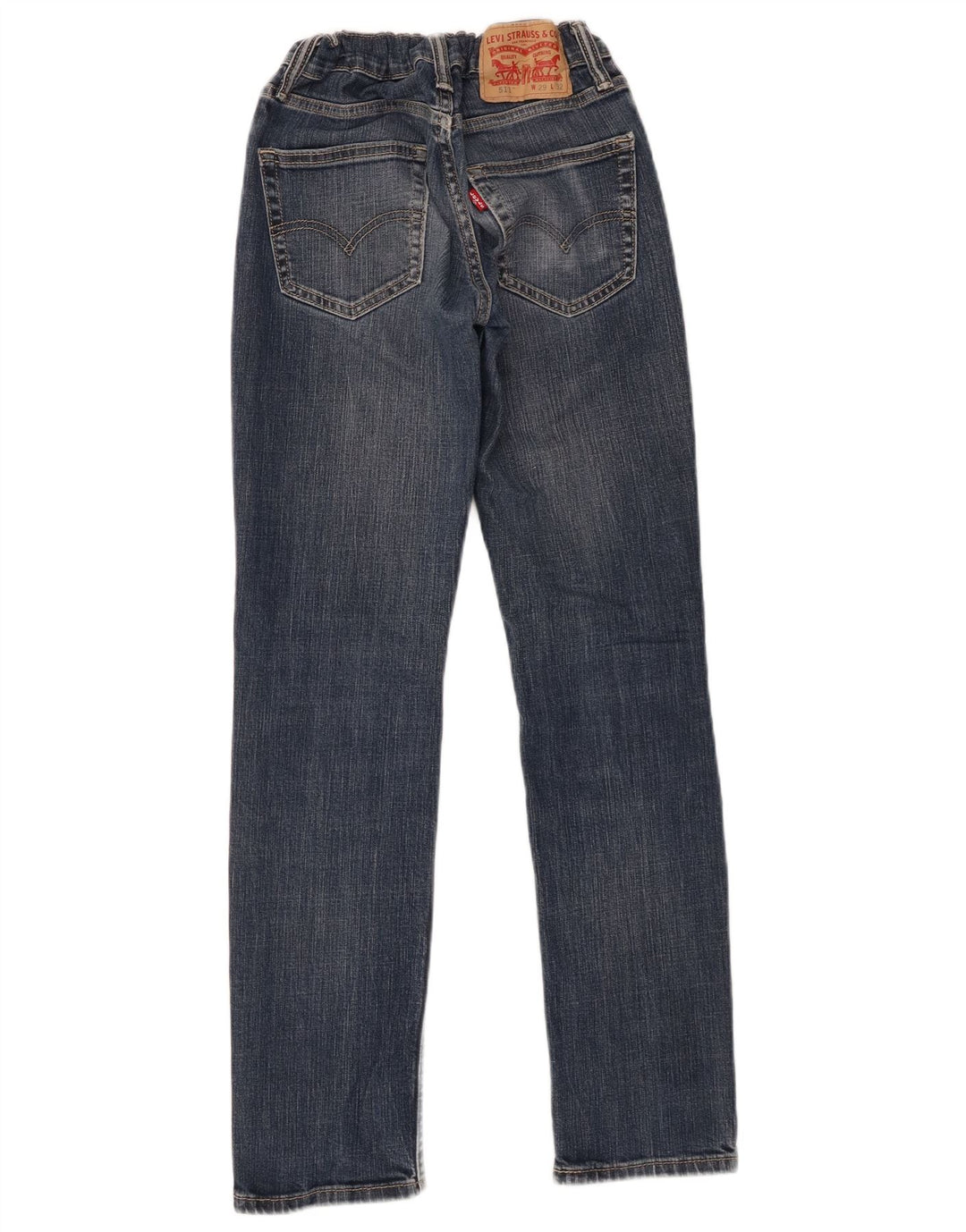 Levi's Jean Slim 511 Distressed W29 L29 Homme Bleu Coton