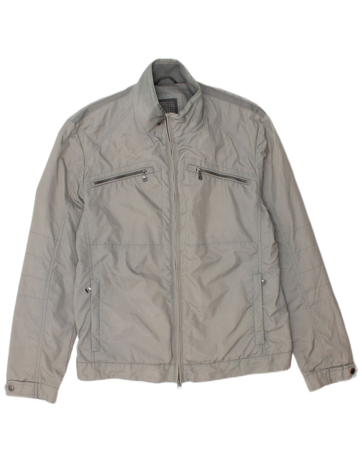 Geox Veste utilitaire pour homme UK 40 Large Gris Polyamide