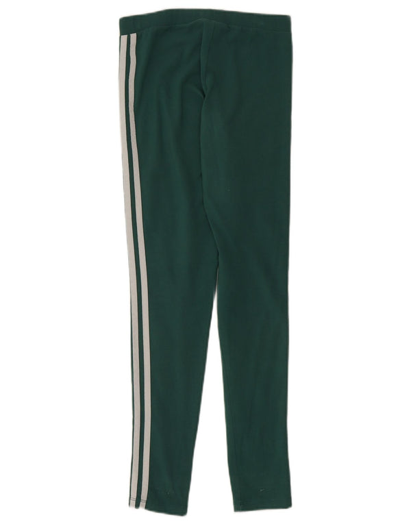 Adidas Leggings Femme UK 4 XS Vert Coton