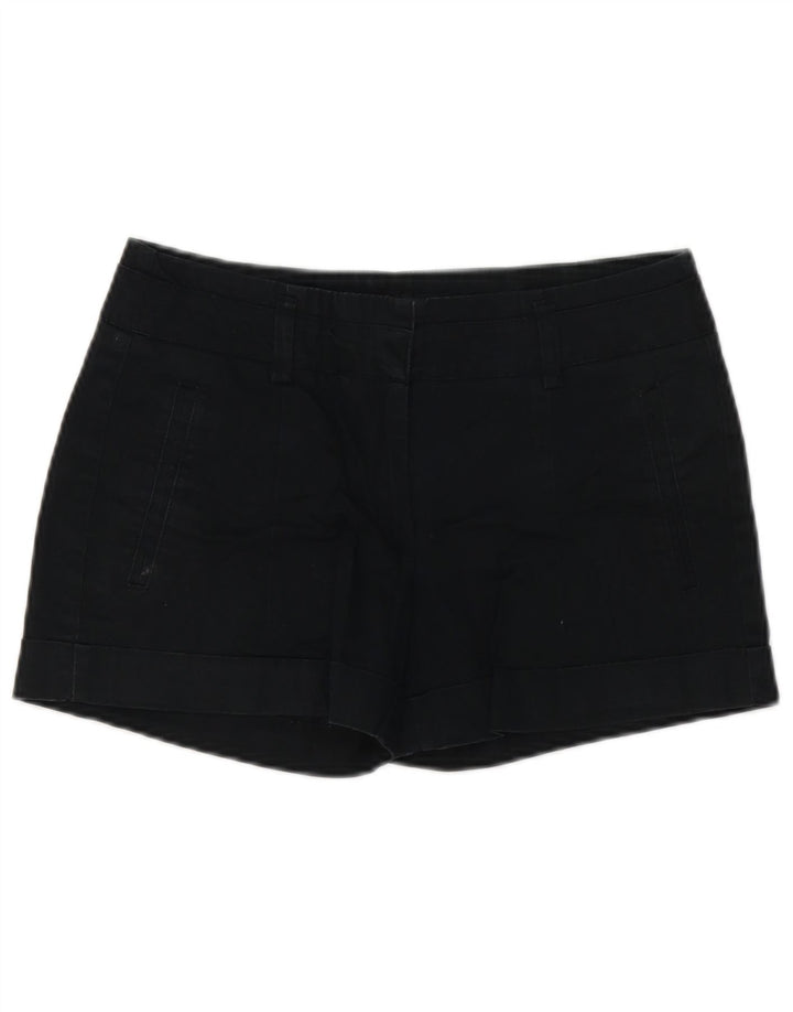 Zara Short Chino Femme Petit W26 Coton Noir