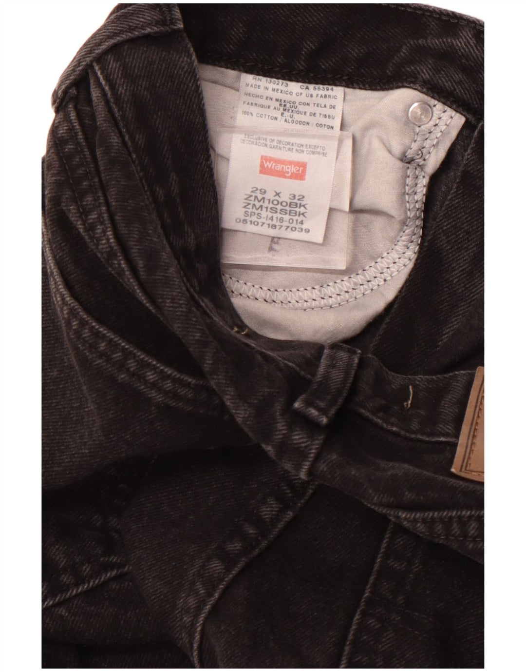 WRANGLER Jean droit homme W29 L27 coton noir