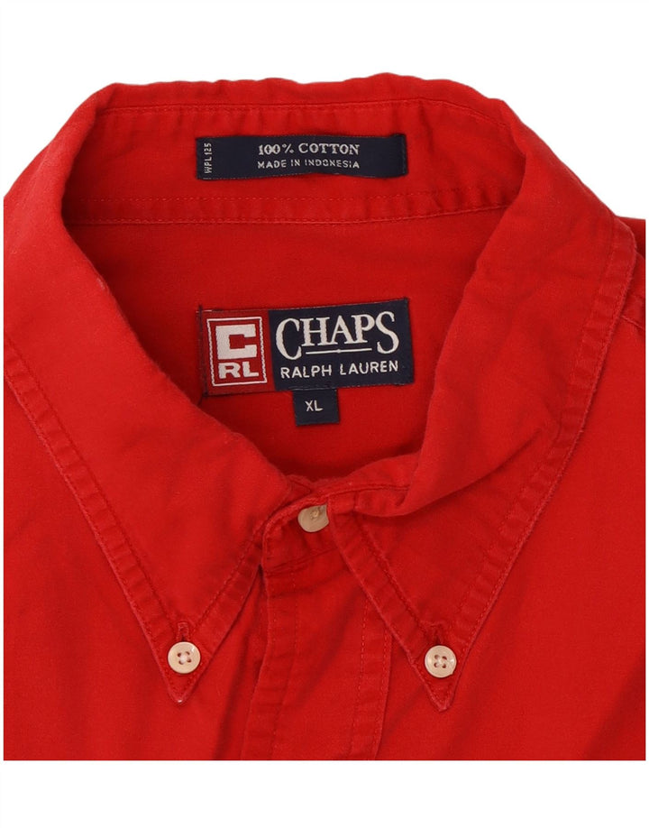 Chaps Ralph Lauren Chemise Homme XL Coton Rouge