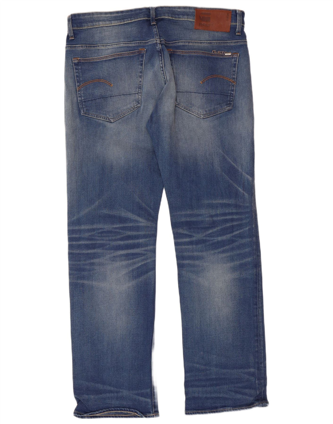 G-STAR Jean droit 3301 homme W35 L32 bleu coton