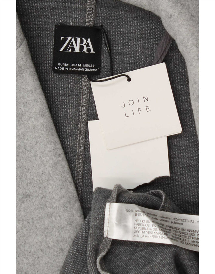 Zara Manteau ouvert pour femme UK 44 Polyester gris moyen