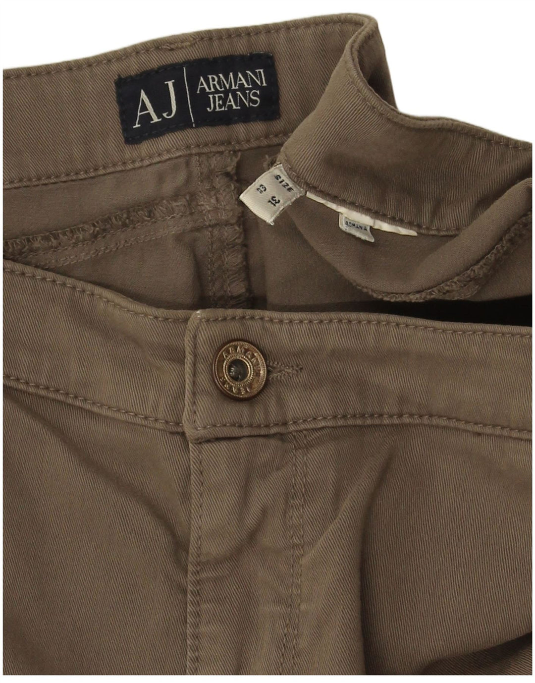 ARMANI Pantalon décontracté slim femme W31 L28 Beige