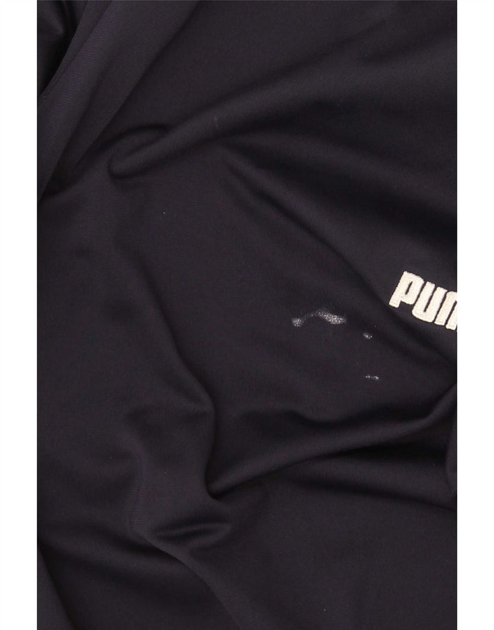 Puma Pantalon de survêtement pour homme en polyester bleu marine Taille L