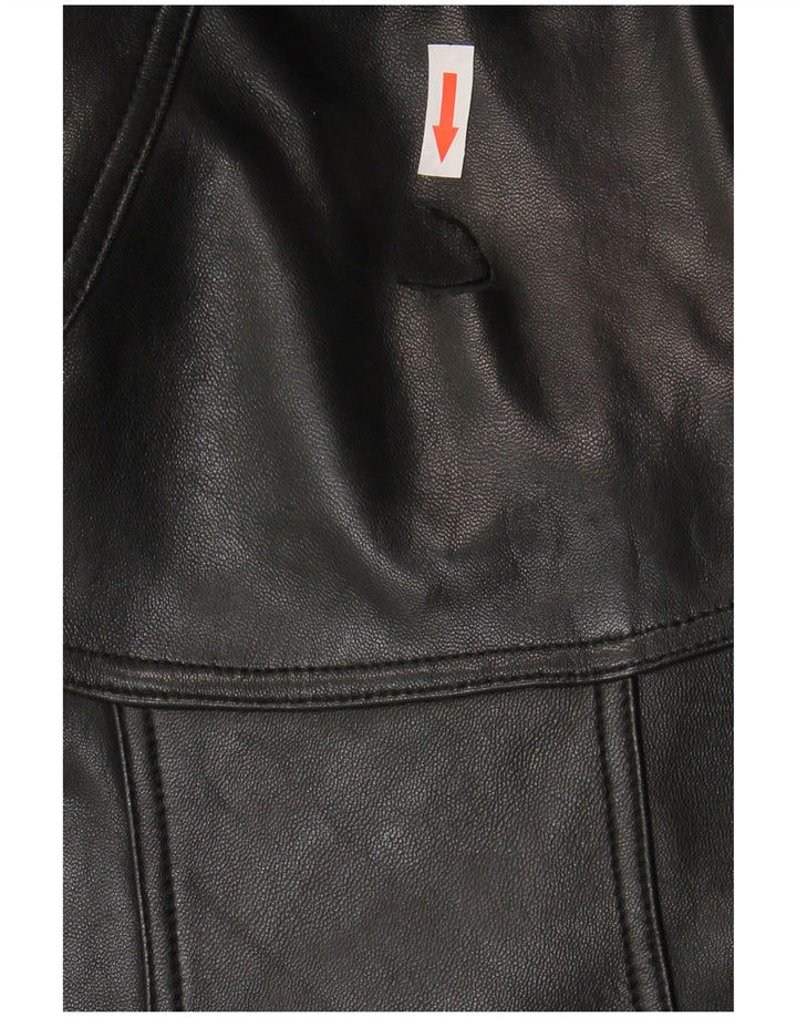 Canda Veste en cuir pour homme UK 40 Grand cuir noir