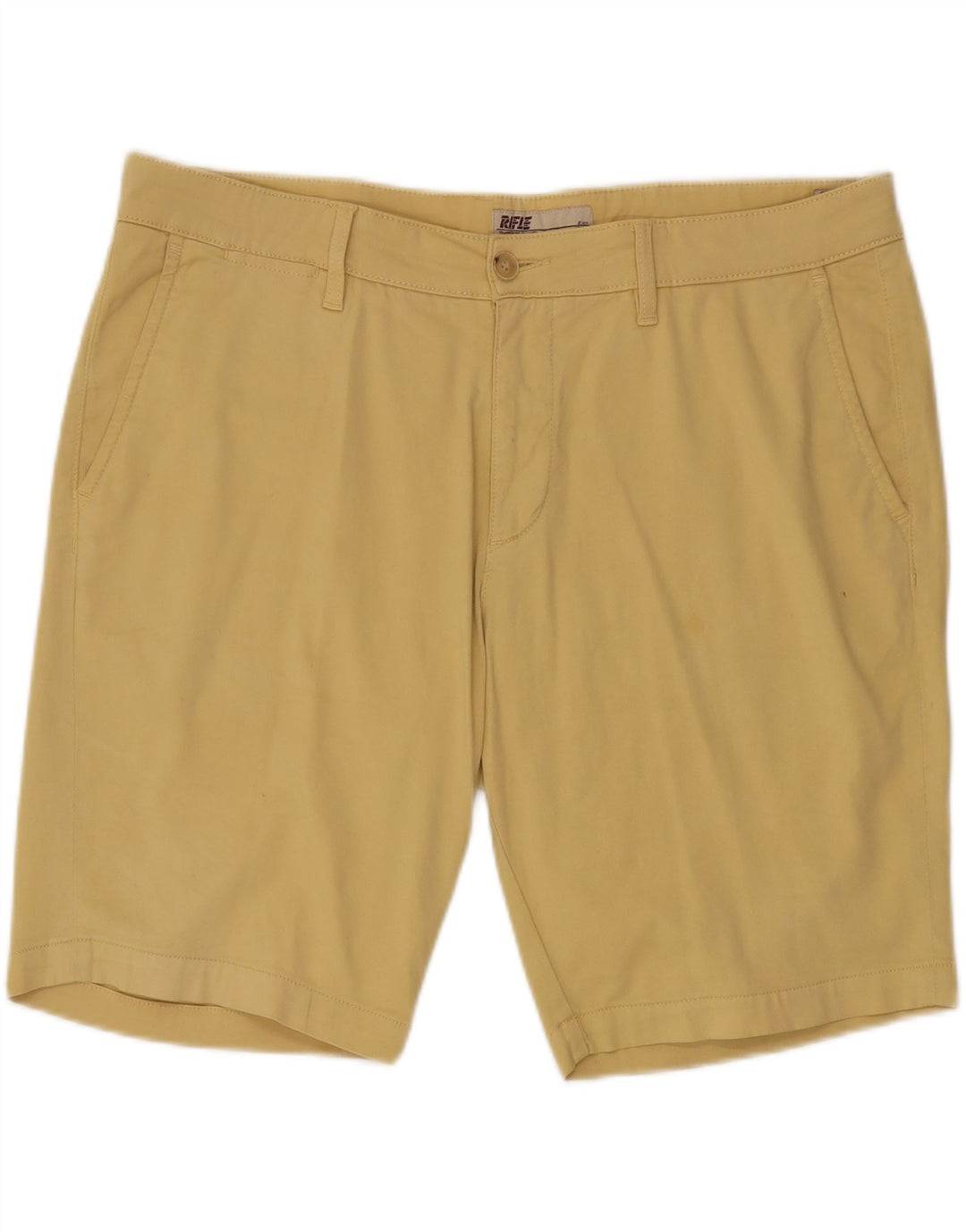 RIFLE Short Chino Homme W40 XL Jaune Coton