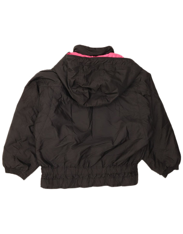 BRUNIK Veste coupe-vent surdimensionnée à capuche pour femme IT 42 Noir moyen