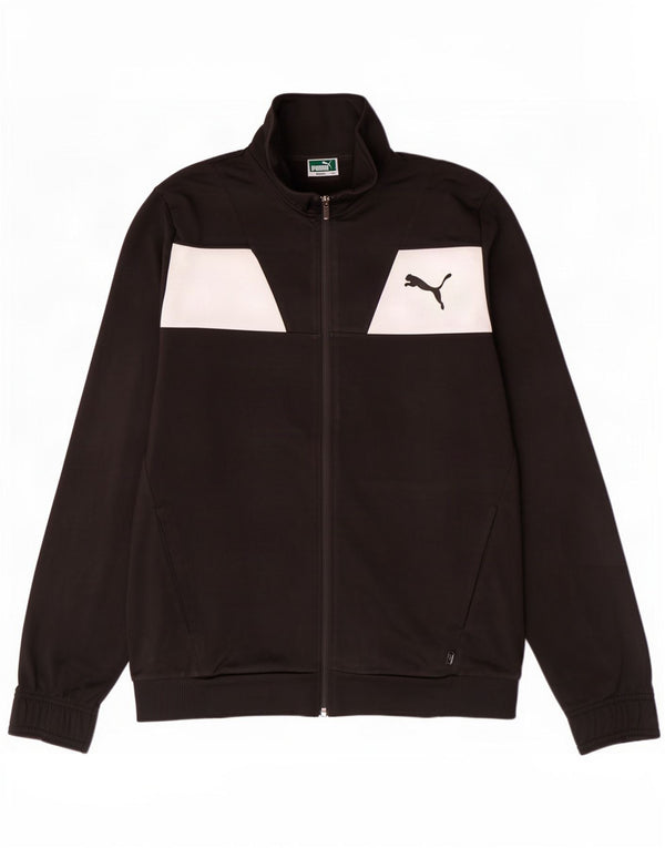 Puma Veste de Survêtement Homme Noir Moyen Polyester Colorblock