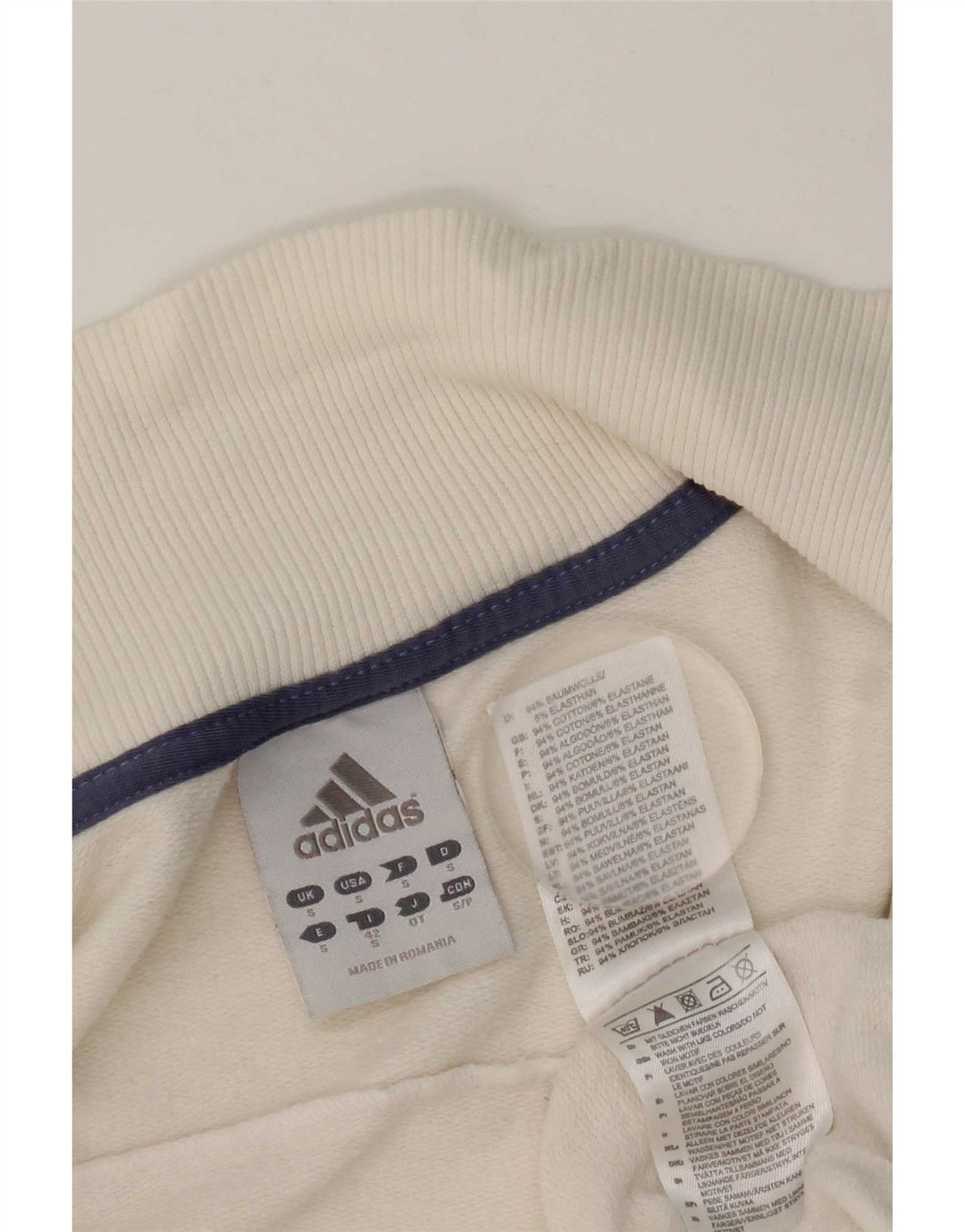 Adidas Veste de survêtement pour femme Petit coton blanc