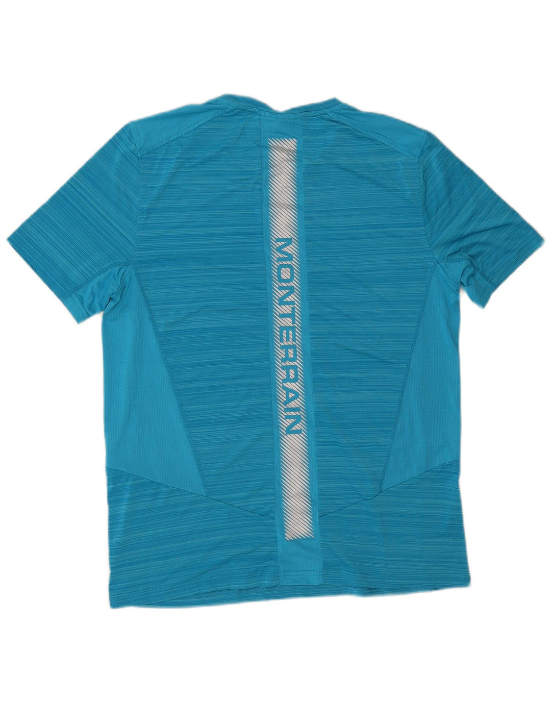 Monterrain T-Shirt Graphique Graphique Homme Bleu Moyen Rayé Polyester