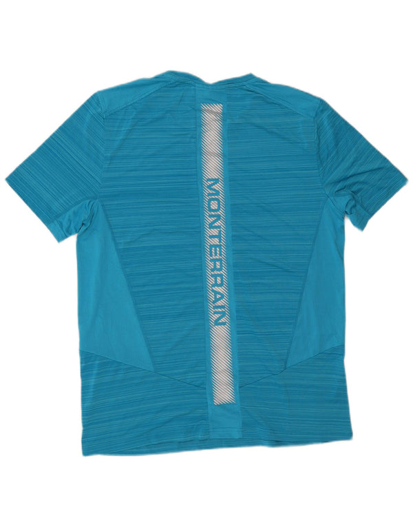 Monterrain T-Shirt Graphique Graphique Homme Bleu Moyen Rayé Polyester