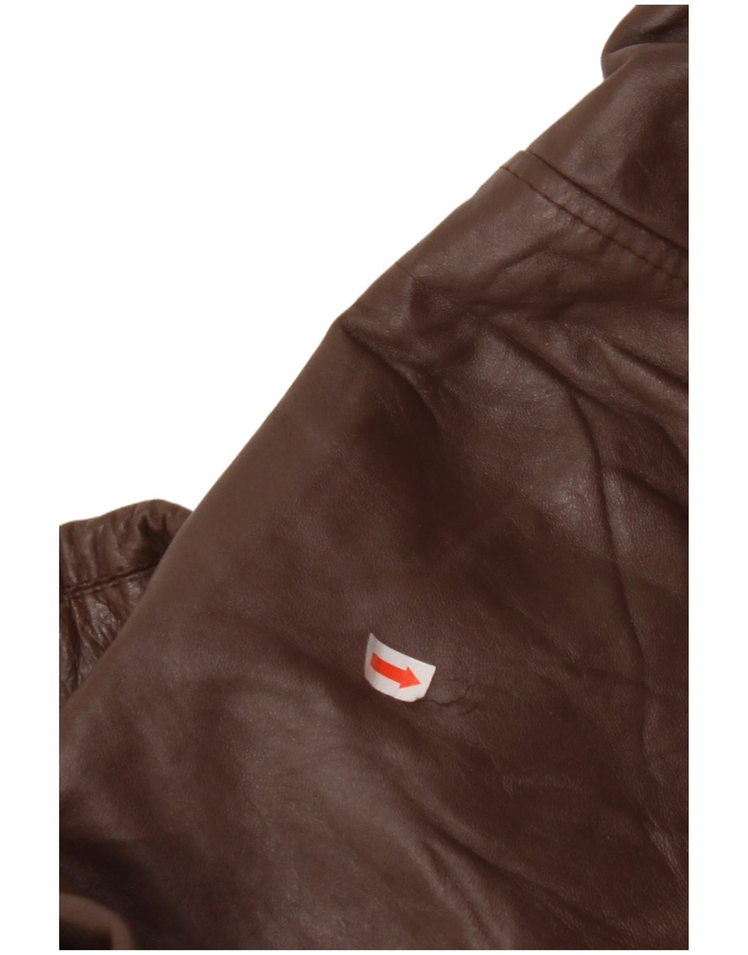 VINTAGE Veste en cuir homme IT 56 3XL Marron