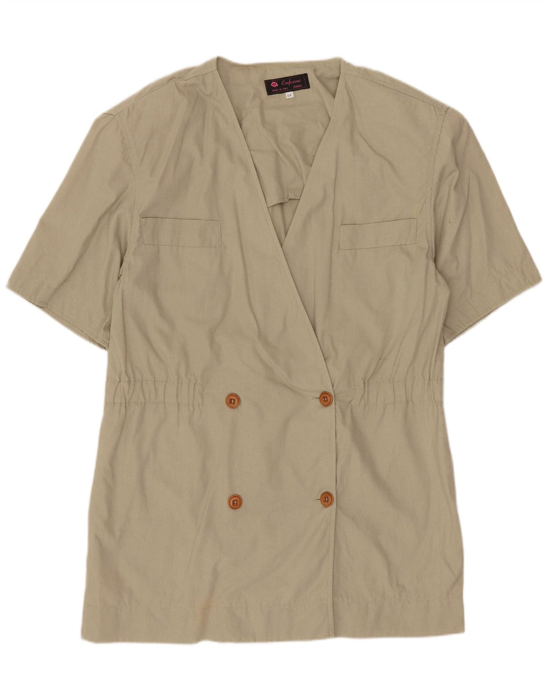 veste blazer à manches courtes femme vintage IT 44 Beige moyen