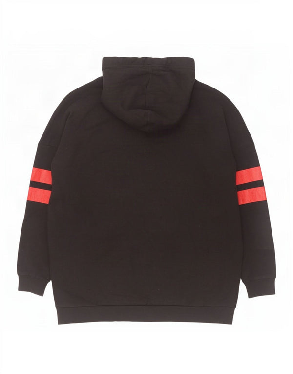 Superdry Pull à capuche graphique coupe ample pour hommes, grand coton noir