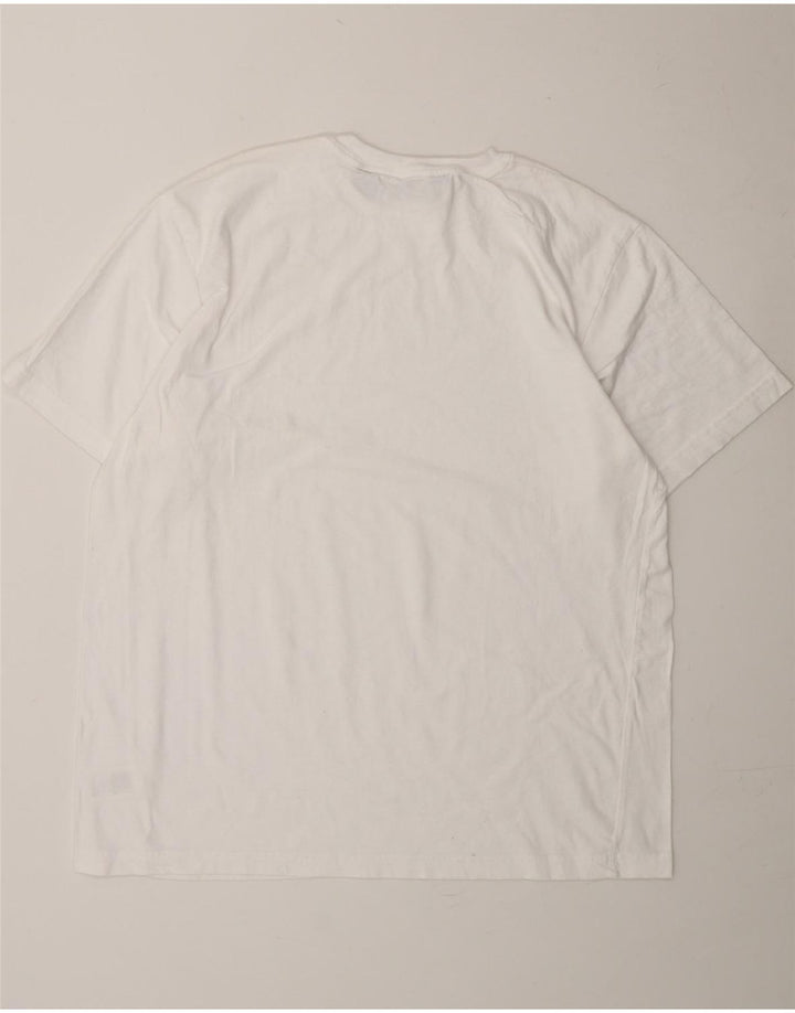 EDDIE BAUER Mens T-Shirt Top XL White Cotton Vintage Eddie Bauer and Second-Hand Eddie Bauer from Messina Hembry 