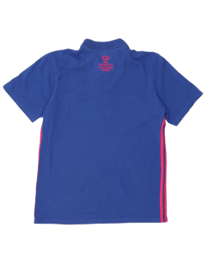 Adidas Polo Graphique Homme Bleu Moyen Coton